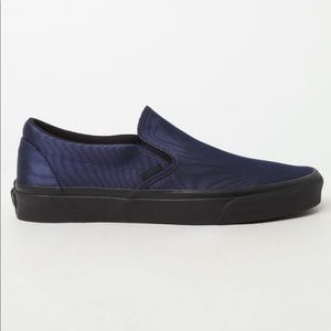 Vans classic slip on metallic blue Men 7.5 Women 9